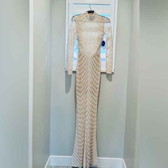 Windsor Madeline Sequin Open Back Gown | Small NTW - Picture 7 of 8